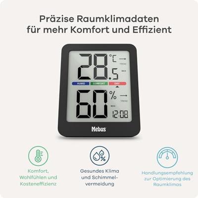 Mebus 11115 11115 Draadloze thermo- en hygrometer
