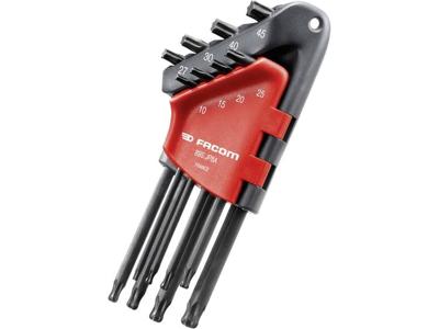 Facom set van 8 lange torx inbussleutels met kogelkop - 89S.JP8A