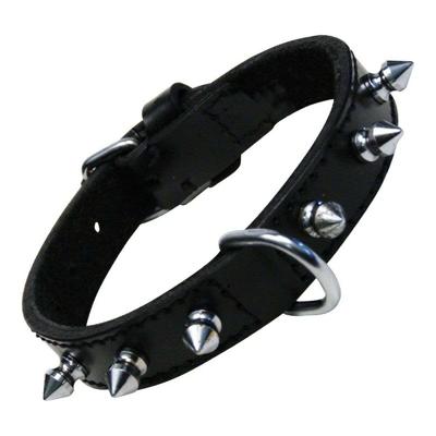 Hondenhalsband Gloria Zwart Spikes (45 cm)