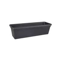 Elho green basics trough balkonbak 50 living black - thumbnail