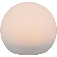 LED Tafellamp met Zonne-energie - Trion Mallo - Dag en Nacht Sensor - 5W - Warm Wit 3000K - RGBW - Spatwaterdicht IP44 - Rond - Mat Wit - Kunststof - thumbnail