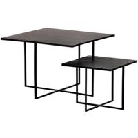 WOOOD Exclusive Bijzettafel 'Olan' Set van 2 stuks, kleur Warm Bruin - thumbnail