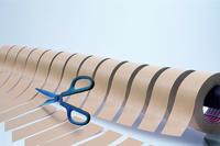 Plus FitCut Curve PREMIUM schaar, 17,5 cm, titanium bladen, blauw, op blister - thumbnail