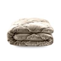 Zelesta Zelesta Flanel Uni - Taupe 140x200 - thumbnail