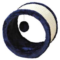 TRIXIE SPEELROL SISAL / PLUCHE BLAUW / NATUUR 23X23X20 CM - thumbnail