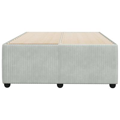Bedframe zonder matras 120x190 cm fluweel lichtgrijs
