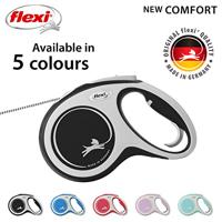 Flexi New Comfort Koord M Zwart - 8 meter M - 8 meter Flexi Zwart - thumbnail