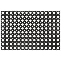 Deurmat rechthoekig 60x80 cm rubber - thumbnail
