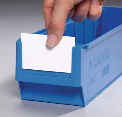 Promat/Tecwerk Etiket | wit voor magazijnbakken | B. 183 mm | 100st./zak - 9000448994