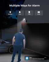 Reolink Lumus, Opgewaardeerde 2K 4MP Buiten Beveiligingscamera met Schijnwerpers, 2,4/5GHz Dual-band Wi-Fi Camera, Slimme Persoon/voertuig/huisdier Detectie met Directe Waarschuwingen, Tweegesprek - thumbnail