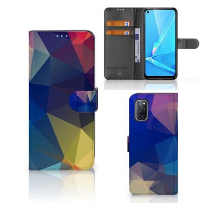 OPPO A72 | OPPO A52 | Book Case | Polygon Dark