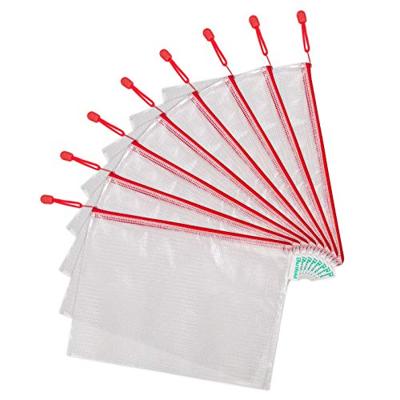 Opbergtas tarifold met rits 330x240mm pvc rd | 8 stuks Opbergtas tarifold met rits 330x240mm pvc rd | 8 stuks