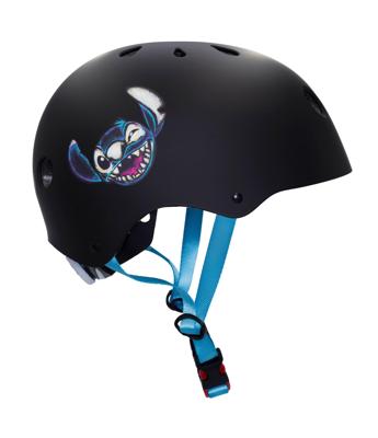 Kinderhelm Stitch Zwart/Blauw Fietshelm - 52-56 cm (M)