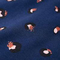 Kindervest met capuchon stippenprint 92 marineblauw - thumbnail