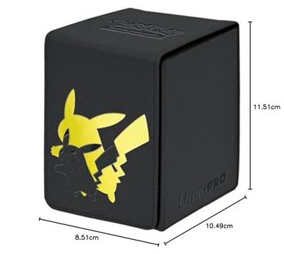Pokémon Deckbox Alcove Elite Series Pikachu Zwart/Leer