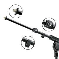Konig & Meyer 21140 microfoonarm uitschuifbaar zwart - thumbnail