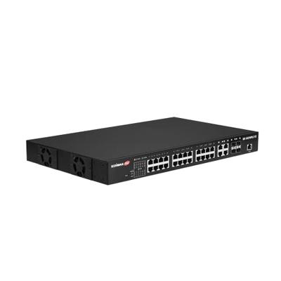 EDIMAX GS-5424PLC V2 Netwerk Switch 24 + 4 Port 10/100/1000MBit/s PoE-functie