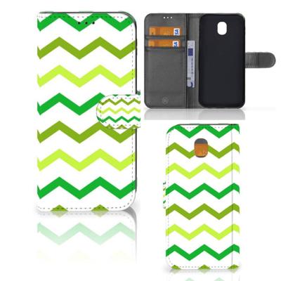 Samsung Galaxy J5 2017 | Telefoon Hoesje | Zigzag Groen Samsung Galaxy J5 2017 | Telefoon Hoesje | Zigzag Groen