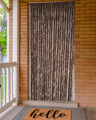 Vliegengordijn Kattenstaarten Taupe - 100cm x 230cm