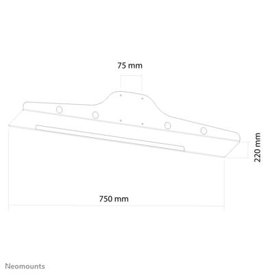 Neomounts Toetsenbord- en muishouder Geschikt voor serie: Universeel Zilver