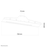 Neomounts Toetsenbord- en muishouder Geschikt voor serie: Universeel Zilver - thumbnail