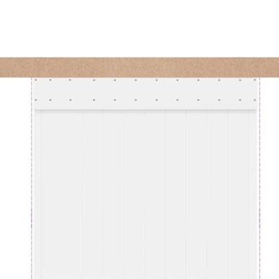 Beslagset schuifdeur 183 cm aluminiumlegering zilverkleurig