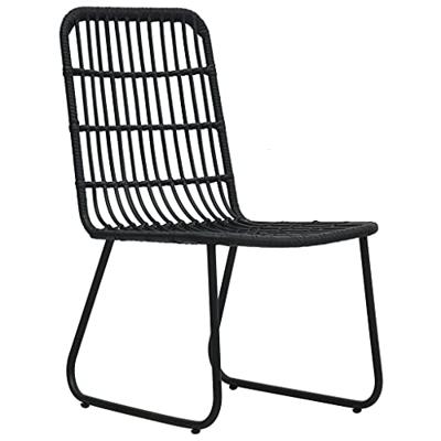 3-delige Bistroset poly rattan zwart 3-delige Bistroset poly rattan zwart