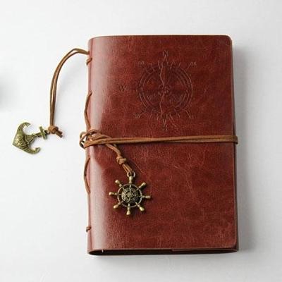 2 PC'S spiraal notebook dagboek Kladblok Vintage piraat ankers PU lederen briefpapier gift reiziger Journal papierformaat: S (bruin) 2 PC'S spiraal notebook dagboek Kladblok Vintage piraat ankers PU lederen briefpapier gift reiziger Journal papierformaat: S (bruin)