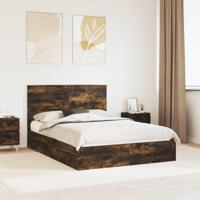 Bedframe met lade Gerookt eiken 140 x 200 cm Bewerkt hout - thumbnail