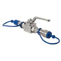 Showtec CO2 3/8 Q-Lock doorvoerkraan - thumbnail