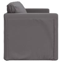 Slaapbank vloermodel 2-in-1 112x174x55 cm kunstleer grijs - thumbnail