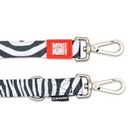 Max & Molly 117009 hond & kat riem 1,6 m Zwart, Wit Nylon Standaard riem - thumbnail