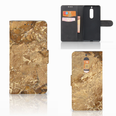 Nokia 5 Bookcase Marmer Creme
