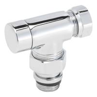 Riko luxe regeltee 1/2&apos;&apos;x15 (M22) knel haaks chroom - thumbnail