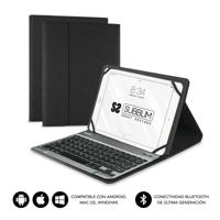 SUBBLIM FUNDA Con Teclado KeyTAB Pro Bluetooth Black Para Tablet DE 10,1 inch/25,65 cm batterij 420 mAh - compatibel met Windows/Android/iOS - thumbnail
