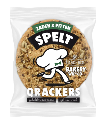 Qrackers Bakery Wil & Co Spelt Zaden & Pitten