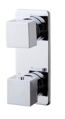 Rombo inbouw 2-wegs douchethermostaat chroom Rombo inbouw 2-wegs douchethermostaat chroom