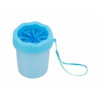 TRIXIE POOTREINIGER VOOR DE HOND SILICONE / PP BLAUW SMALL 11 CM - thumbnail