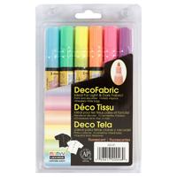 Deco Textielstift, lijndikte 3 mm, neon kleuren, 6 stuk/ 1 doos - thumbnail