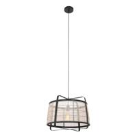 Steinhauer Zwart houten hanglampCapors Ø 48cm - 3511ZW - thumbnail