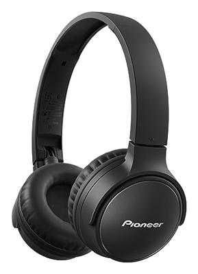 Pioneer S3 Wireless on-ear Bluetooth 5.0 hoofdtelefoon (opvouwbaar, batterij van 25 uur, snellaadfunctie, handsfree, volumeregeling), zwart
