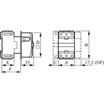 BACO 174101 Lastscheidingsschakelaar Uitschakelbaar 32 A 1 x 90 ° Grijs 1 stuk(s)