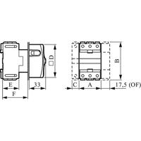 BACO 174101 Lastscheidingsschakelaar Uitschakelbaar 32 A 1 x 90 ° Grijs 1 stuk(s) - thumbnail