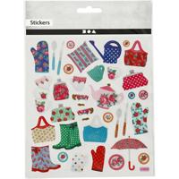 Creativ Company Stickers, tuinleven, vel 15x16,5 cm, 1 vel - thumbnail