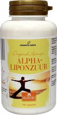 Hanoju Alfa liponzuur 180 Vegetarische capsules Hanoju Alfa liponzuur 180 Vegetarische capsules