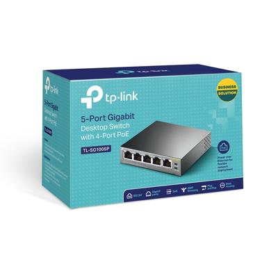 TP-Link TL-SG1005P Switch Zwart - thumbnail