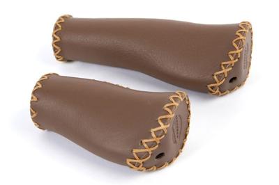 Velo leer ergo 92/135mm donkerbruin fiets handvat