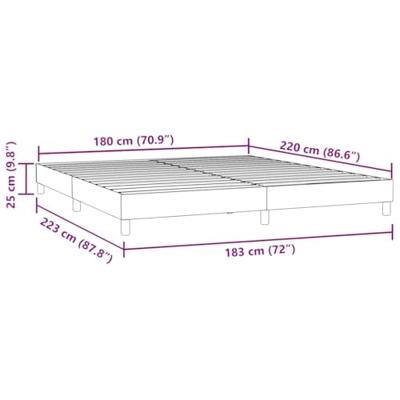 Bedframe zonder matras 180x220 cm fluweel zwart