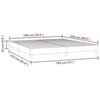 Bedframe zonder matras 180x220 cm fluweel roze - thumbnail