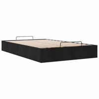 Bedframe zonder matras 120x200 cm stof zwart - thumbnail